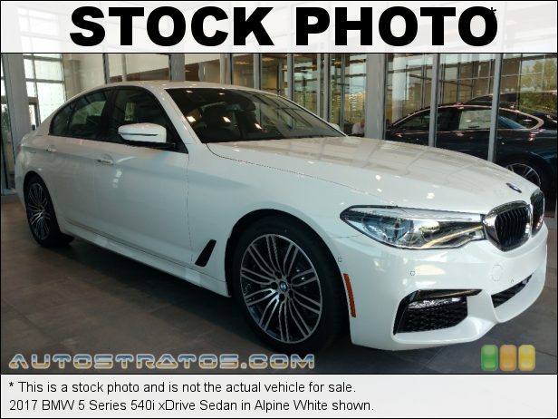 Stock photo for this 2017 BMW 5 Series 540i xDrive Sedan 3.0 Liter DI TwinPower Turbocharged DOHC 24-Valve VVT Inline 6 C 8 Speed Sport Automatic