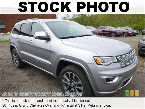 Stock photo for this 2017 Jeep Grand Cherokee Overland 4x4 3.6 Liter DOHC 24-Valve VVT V6 8 Speed Automatic