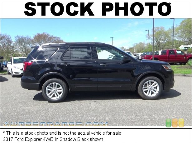 Stock photo for this 2017 Ford Explorer 4WD 3.5 Liter DOHC 24-Valve TiVCT V6 6 Speed SelectShift Automatic