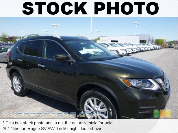 Stock photo for this 2017 Nissan Rogue AWD 2.5 Liter DOHC 16-Valve VVT 4 Cylinder Xtronic CVT Automatic