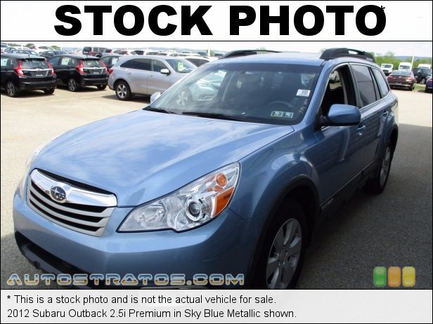 Stock photo for this 2012 Subaru Outback 2.5i Premium 2.5 Liter SOHC 16-Valve VVT Flat 4 Cylinder Lineartronic CVT Automatic