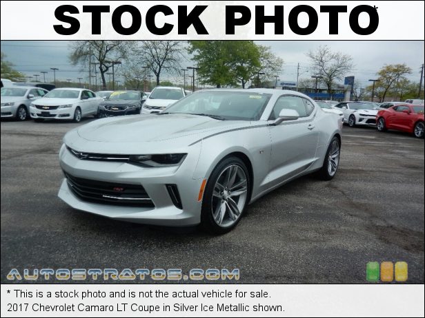 Stock photo for this 2017 Chevrolet Camaro LT Coupe 2.0 Liter Turbocharged DOHC 16-Valve VVT 4 Cylinder 8 Speed Automatic