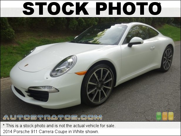 Stock photo for this 2014 Porsche 911 Carrera Coupe 3.4 Liter DFI DOHC 24-Valve VarioCam Plus Flat 6 Cylinder 7 Speed PDK double-clutch Automatic