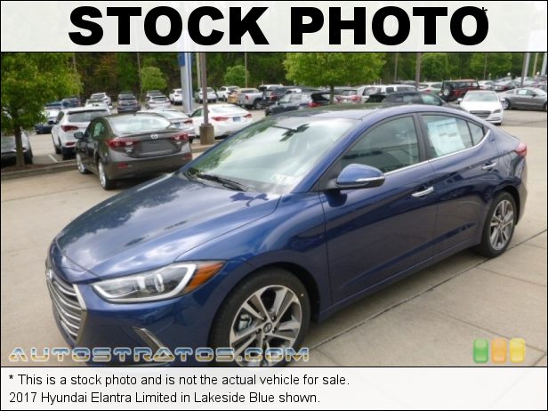 Stock photo for this 2017 Hyundai Elantra Value Edition 2.0 liter DOHC 16-Valve D-CVVT 4 Cylinder 6 Speed SHIFTRONIC Automatic