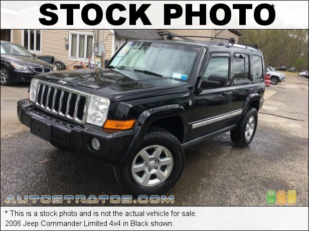 Stock photo for this 2006 Jeep Commander Limited 4x4 4.7 Liter SOHC 16-Valve V8 5 Speed Automatic