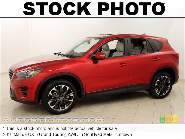 Stock photo for this 2016 Mazda CX-5 Grand Touring AWD 2.5 Liter DI DOHC 16-Valve VVT SKYACTIV-G 4 Cylinder 6 Speed Sport Automatic