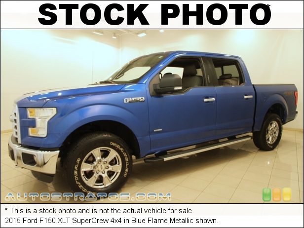 Stock photo for this 2015 Ford F150 XLT SuperCrew 4x4 2.7 Liter EcoBoost DI Turbocharged DOHC 24-Valve V6 6 Speed Automatic