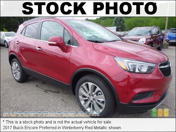 Stock photo for this 2017 Buick Encore Preferred 1.4 Liter Turbocharged DOHC 16-Valve VVT 4 Cylinder 6 Speed Automatic