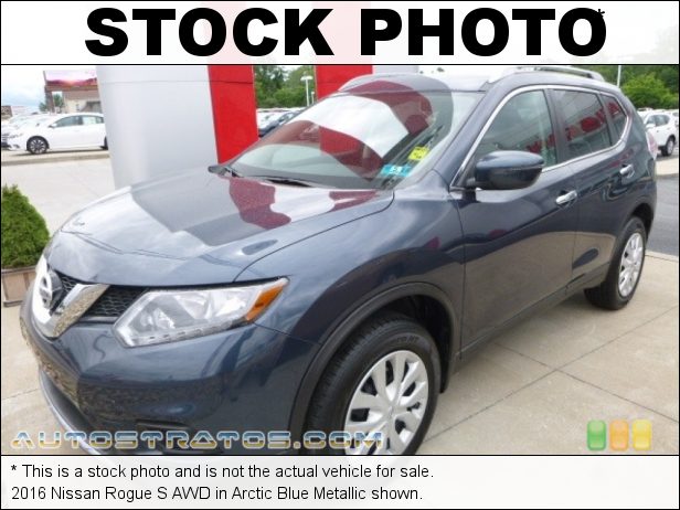 Stock photo for this 2016 Nissan Rogue S AWD 2.5 Liter DOHC 16-Valve CVTCS 4 Cylinder Xtronic CVT Automatic