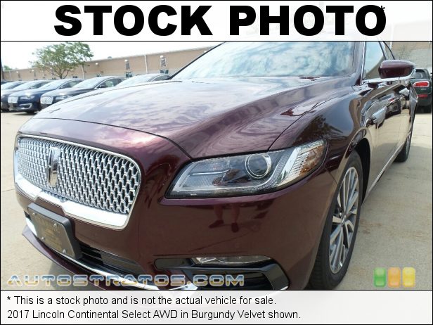 Stock photo for this 2017 Lincoln Continental Select AWD 3.7 Liter DOHC 24-Valve Ti-VCT V6 6 Speed SelectShift Automatic