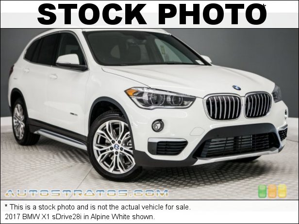 Stock photo for this 2017 BMW X1 sDrive28i 2.0 Liter Twin-Power Turbocharged DOHC 16-Valve VVT 4 Cylinder 8 Speed Automatic