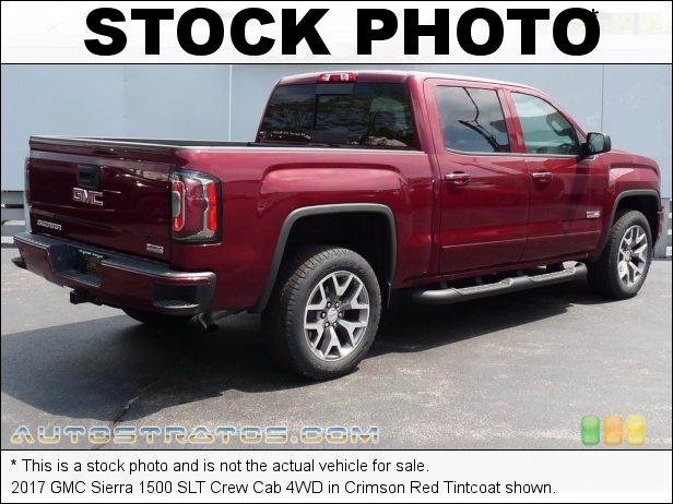 Stock photo for this 2017 GMC Sierra 1500 SLT Crew Cab 4WD 5.3 Liter DI OHV 16-Valve VVT EcoTec3 V8 6 Speed Automatic