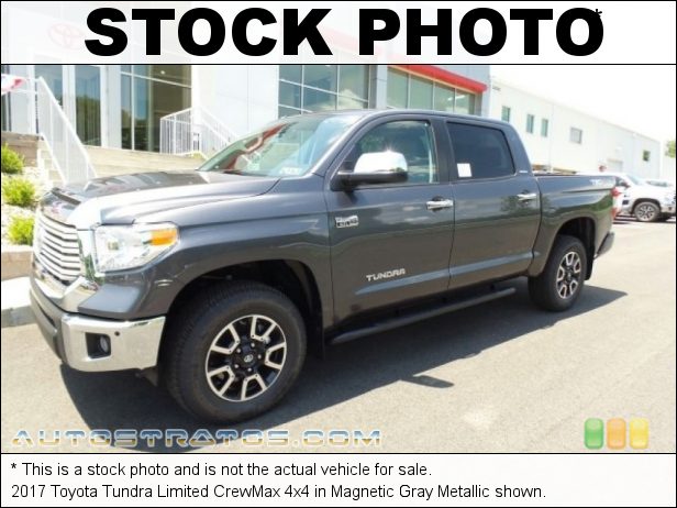 Stock photo for this 2017 Toyota Tundra Limited CrewMax 4x4 5.7 Liter i-Force DOHC 32-Valve VVT-i V8 6 Speed ECT-i Automatic
