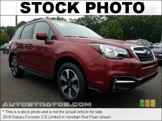 Stock photo for this 2018 Subaru Forester 2.5i Limited 2.5 Liter DOHC 16-Valve VVT Flat 4 Cylinder Lineartronic CVT Automatic