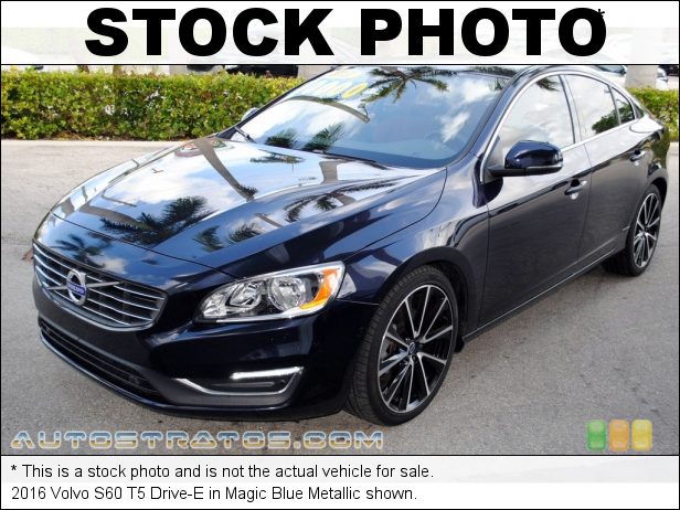 Stock photo for this 2016 Volvo S60 T5 Drive-E 2.0 Liter Turbocharged DOHC 16-Valve VVT 4 Cylinder 8 Speed Automatic