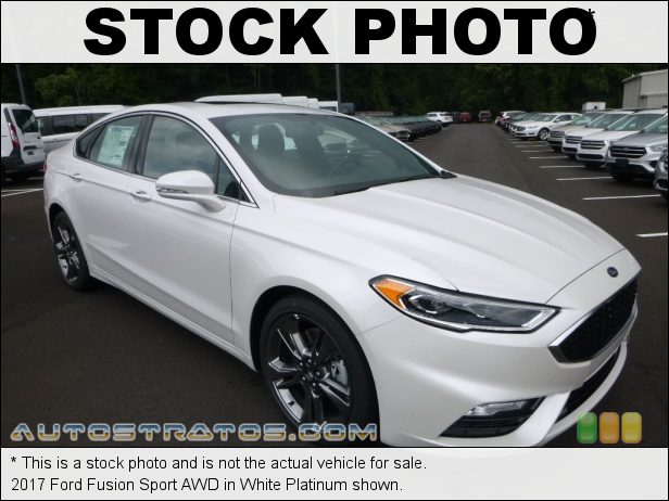 Stock photo for this 2017 Ford Fusion Sport AWD 2.7 Liter EcoBoost DI Turbocharged DOHC 24-Valve i-VCT V6 6 Speed Automatic