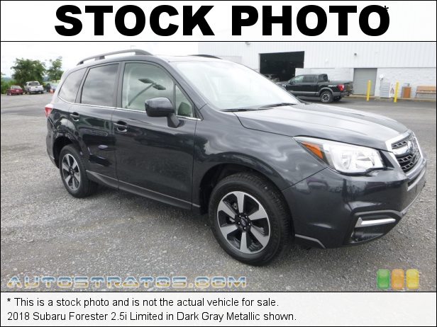 Stock photo for this 2018 Subaru Forester 2.5i Limited 2.5 Liter DOHC 16-Valve VVT Flat 4 Cylinder Lineartronic CVT Automatic