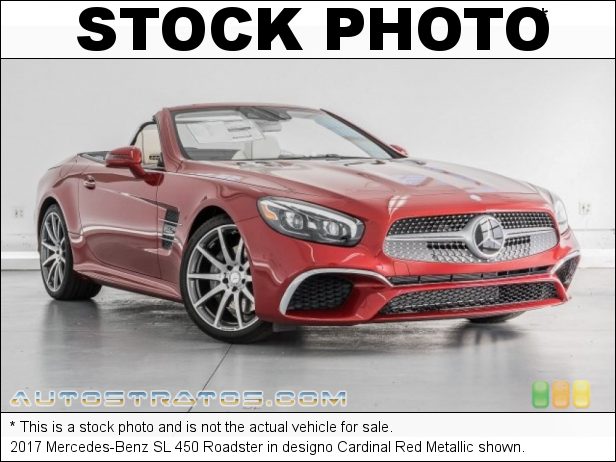 Stock photo for this 2017 Mercedes-Benz SL 450 Roadster 3.0 Liter DI biturbo DOHC 24-Valve VVT V6 9 Speed Automatic