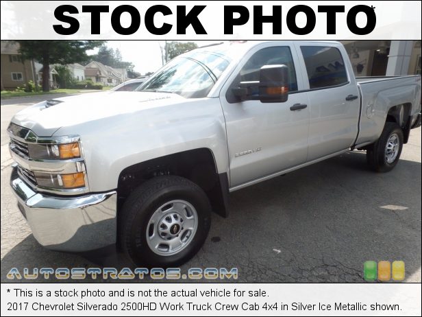 Stock photo for this 2018 Chevrolet Silverado 2500HD Work Truck Crew Cab 4x4 6.6 Liter OHV 32-Valve Duramax Turbo-Diesel V8 6 Speed Automatic