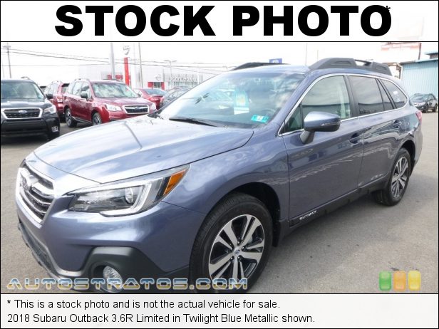 Stock photo for this 2018 Subaru Outback 3.6R Limited 3.6 Liter DOHC 24-Valve VVT Flat 6 Cylinder Lineartronic CVT Automatic