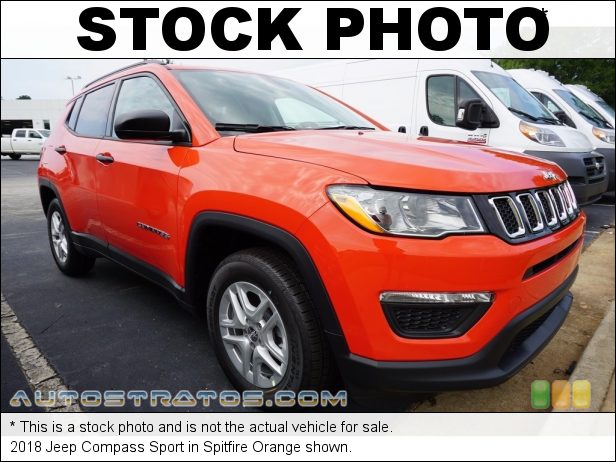Stock photo for this 2018 Jeep Compass Sport 2.4 Liter DOHC 16-Valve VVT 4 Cylinder 6 Speed Automatic