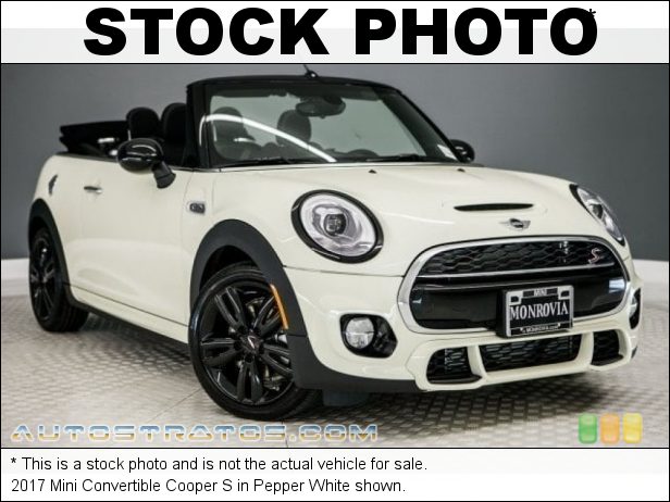 Stock photo for this 2017 Mini Convertible Cooper S 2.0 Liter TwinPower Turbocharged DOHC 16-Valve VVT 4 Cylinder 6 Speed Automatic