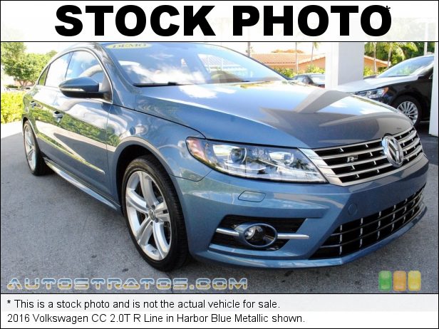 Stock photo for this 2016 Volkswagen CC 2.0T 2.0 Liter Turbocharged FSI DOHC 16-Valve VVT 4 Cylinder 6 Speed DSG Automatic