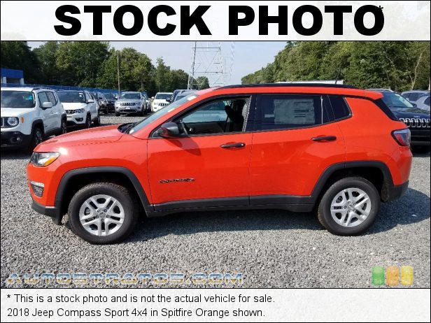 Stock photo for this 2018 Jeep Compass Sport 4x4 2.4 Liter DOHC 16-Valve VVT 4 Cylinder 6 Speed Manual