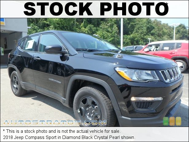 Stock photo for this 2018 Jeep Compass Sport 2.4 Liter DOHC 16-Valve VVT 4 Cylinder 6 Speed Automatic