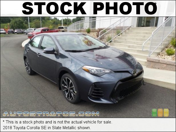 Stock photo for this 2018 Toyota Corolla LE 1.8 Liter DOHC 16-Valve VVT-i 4 Cylinder CVTi-S Automatic