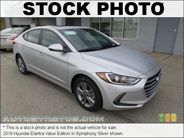 Stock photo for this 2018 Hyundai Elantra Limited 2.0 Liter DOHC 16-valve D-CVVT 4 Cylinder 6 Speed Automatic
