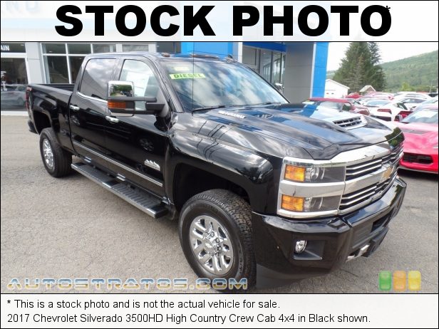 Stock photo for this 2018 Chevrolet Silverado 3500HD High Country Crew Cab 4x4 6.6 Liter OHV 32-Valve Duramax Turbo-Diesel V8 6 Speed Automatic