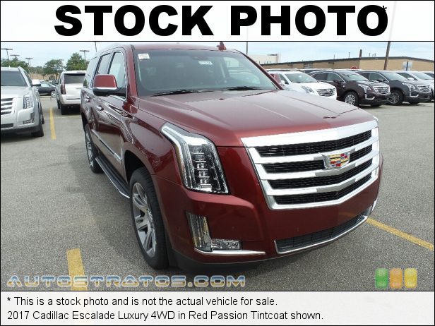 Stock photo for this 2017 Cadillac Escalade Luxury 4WD 6.2 Liter SIDI OHV 16-Valve VVT V8 8 Speed Automatic