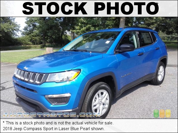 Stock photo for this 2018 Jeep Compass Sport 2.4 Liter DOHC 16-Valve VVT 4 Cylinder 6 Speed Manual