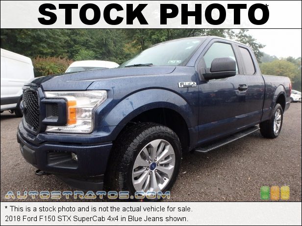 Stock photo for this 2018 Ford F150 SuperCab 4x4 2.7 Liter DI Twin-Turbocharged DOHC 24-Valve EcoBoost V6 10 Speed Automatic