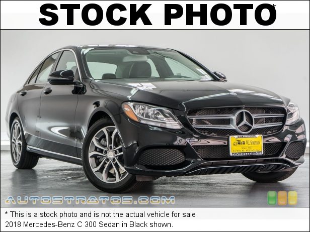 Stock photo for this 2018 Mercedes-Benz C 300 Sedan 2.0 Liter Turbocharged DOHC 16-Valve VVT 4 Cylinder 9 Speed Automatic