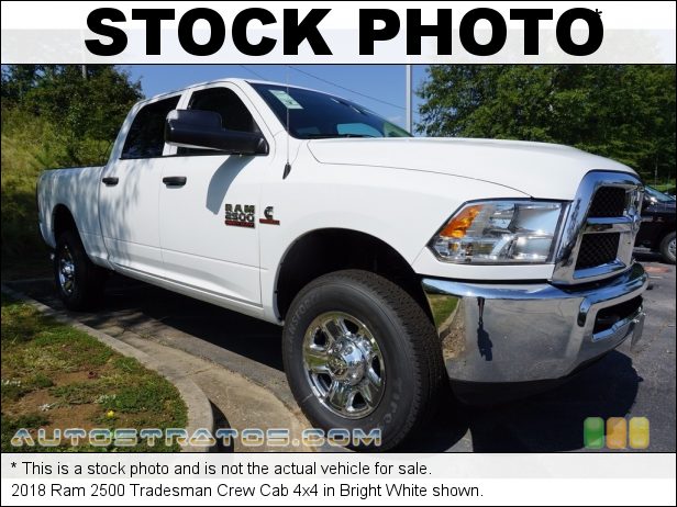 Stock photo for this 2018 Ram 2500 Tradesman Crew Cab 4x4 6.7 Liter OHV 24-Valve Cummins Turbo-Diesel Inline 6 Cylinder 6 Speed Automatic