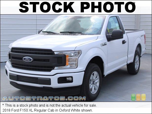 Stock photo for this 2018 Ford F150 XL Regular Cab 3.3 Liter DOHC 24-Valve Ti-VCT V6 6 Speed Automatic