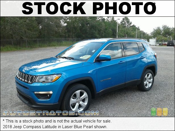 Stock photo for this 2018 Jeep Compass Latitude 2.4 Liter DOHC 16-Valve VVT 4 Cylinder 6 Speed Automatic