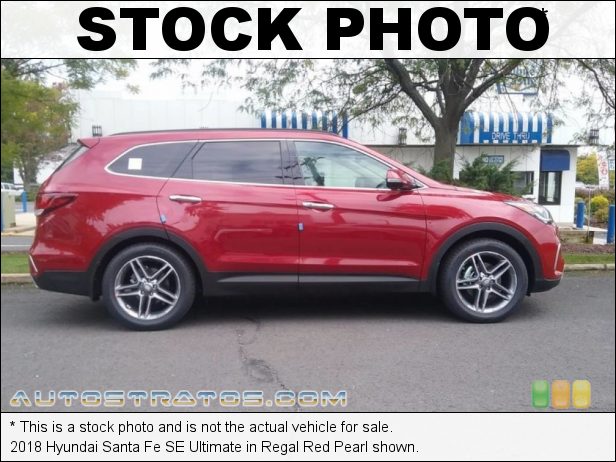 Stock photo for this 2018 Hyundai Santa Fe Limited Ultimate 3.3 Liter GDI DOHC 24-Valve D-CVVT V6 6 Speed Automatic