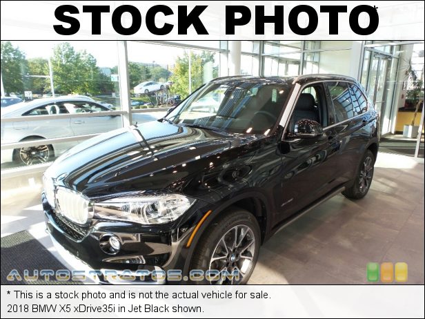 Stock photo for this 2018 BMW X5 xDrive35i 3.0 Liter TwinPower Turbocharged DOHC 24-Valve VVT Inline 6 Cyli 8 Speed Automatic
