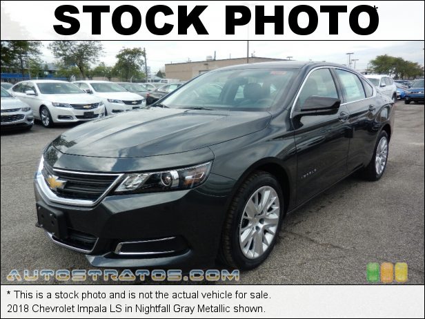 Stock photo for this 2018 Chevrolet Impala LS 2.5 Liter DOHC 16-Valve VVT 4 Cylinder 6 Speed Automatic