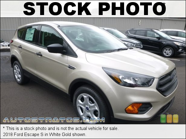 Stock photo for this 2018 Ford Escape S 2.5 Liter DOHC 16-Valve i-VCT 4 Cylinder 6 Speed Automatic
