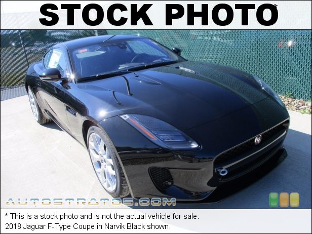 Stock photo for this 2018 Jaguar F-Type Coupe 2.0 Liter Turbocharged DOHC 16-Valve 4 Cylinder 8 Speed Automatic