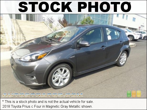 Stock photo for this 2018 Toyota Prius c Two 1.5 Liter DOHC 16-Valve VVT-i 4 Cylinder Gasoline/Electric Hybri ECVT Automatic