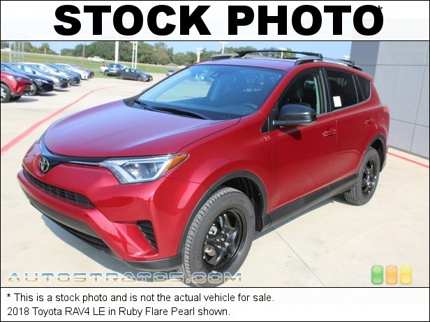 Stock photo for this 2018 Toyota RAV4 LE 2.5 Liter DOHC 16-Valve Dual VVT-i 4 Cylinder 6 Speed ECT-i Automatic