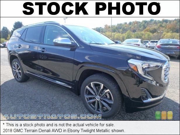 Stock photo for this 2018 GMC Terrain Denali AWD 2.0 Liter Turbocharged DOHC 16-Valve VVT 4 Cylinder 9 Speed Automatic