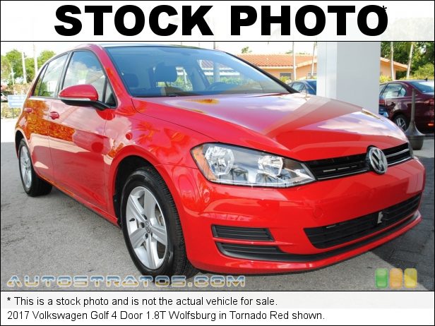 Stock photo for this 2017 Volkswagen Golf 4 Door 1.8T 1.8 Liter Turbocharged DOHC 16-Valve VVT 4 Cylinder 6 Speed Automatic