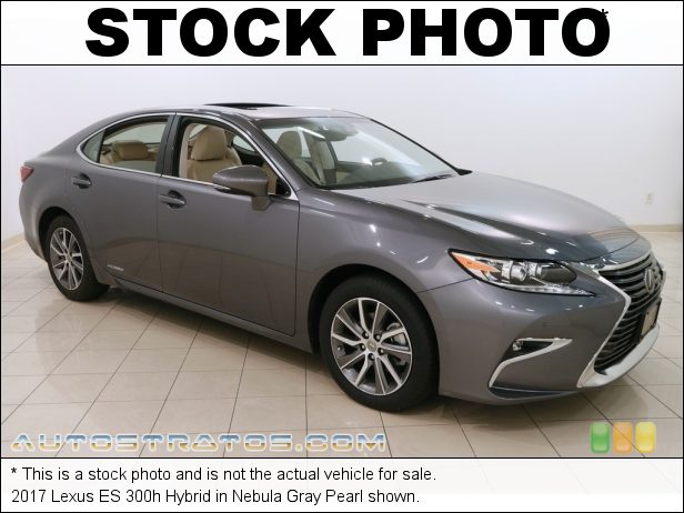 Stock photo for this 2017 Lexus ES 300h Hybrid 2.5 Liter DOHC 24-Valve VVT-i V6 Gasoline/Electric Hybrid ECVT-i Automatic