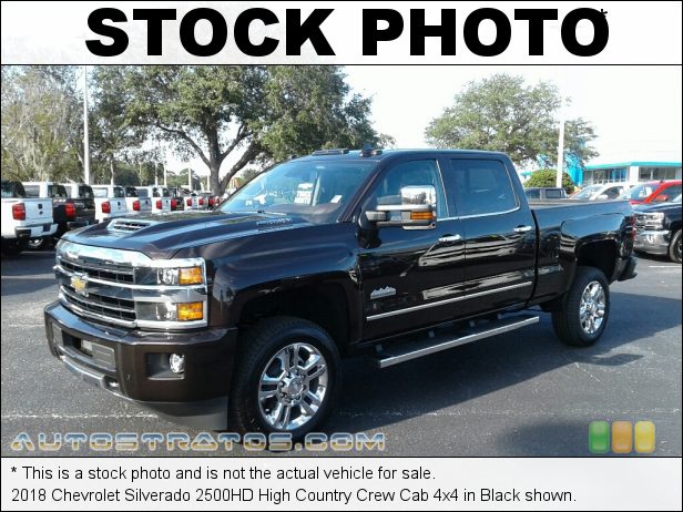 Stock photo for this 2018 Chevrolet Silverado 2500HD High Country Crew Cab 4x4 6.0 Liter OHV 16-Valve VVT Vortec V8 6 Speed Automatic